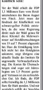 Anzeige in der Sonntags-Post vom 23.01.2010