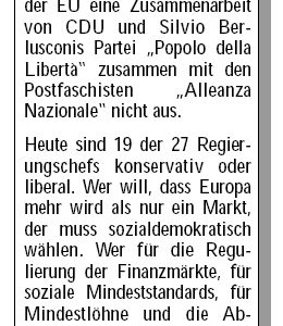 Anzeige in der Sonntags-Post am 06.06.2009