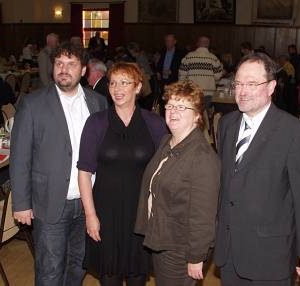 Der Vorstand mit Guido van den Berg, Gabriele Frechen, Ute Meiers und Bernhard Hadel. (Bild: Kurth)