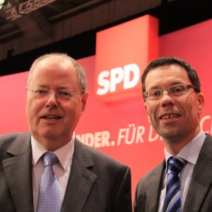 Peer Steinbrück und Dierk Timm