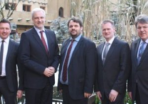 Robert Löffelhard, Garrelt Duin, Guido van den Berg MdL, Ralf-Richard Kenter und Michael Kreuzberg