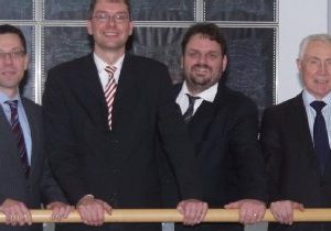 Dierk Timm, Florian Herpel, Guido van den Berg und Hans Krings