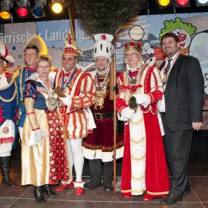 Dreigestirn der KG Fidelio Elsdorf 2013 im Landtag