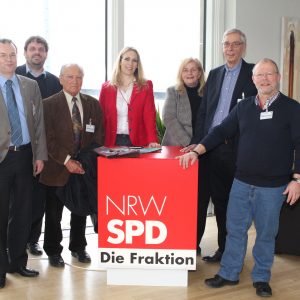Bernhard Seiger, Guido van den Berg MdL, Alfred Link, Dagmar Andres MdL, Brigitte Dmoch-Schweren MdL, Detlef Kornmüller und Siegfried Dörr