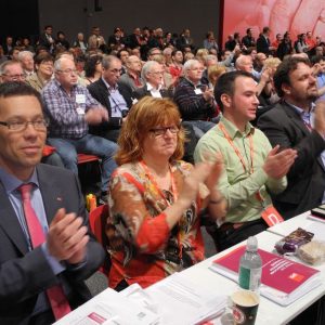 Rhein-Erft-SPD beim Parteitag in Augsburg