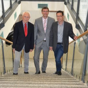 v.l.n.r.: Fraktionsvorsitzender Hans Krings, Landratskandidat Florian Herpel, Bundestagskandidat Dierk Timm