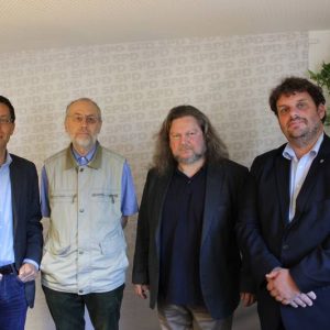 Dierk Timm, Dr. Rainer Moormann, Jürgen Streich, Guido van den Berg MdL (v.l.)