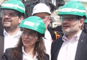 Guido van den Berg, Yasmin Fahimi und Dietmar Nietan