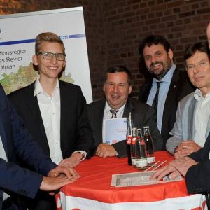 Dr. Stefan Gärtner, Daniel Rinkert, Dr. Lothar Mahnke, Guido van den Berg MdL, Joachim Diehl und Rainer Thiel MdL