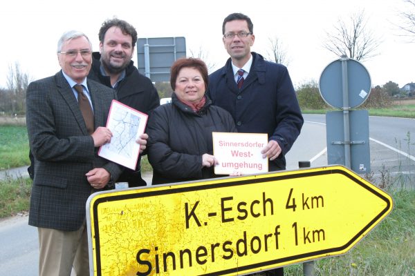 Hans-Rudolf Müller, Guido van den Berg MdL, Marlies Stroschein und Dierk Timm (v.l.n.r.)
