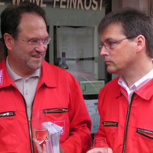 Rotmann Aktion in Brühl mit Bernhard Hadel und Kajo Wasserhövel