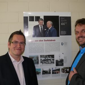 Ausstellungseröffnung "Kalter Krieg" mit Bürgermeister Sascha Solbach und Guido van den Berg MdL