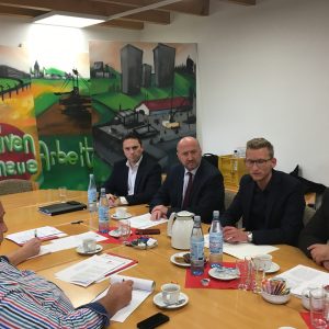 Stefan Kämmerling MdL, Rainer Thiel MdL, Daniel Rinkert, Guido van den Berg MdL