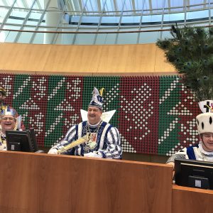 Das Sinnersdorfer Dreigestirn im Düsseldorfer Landtag