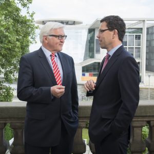 Frank-Walter Steinmeier und Dierk Timm