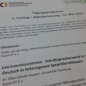 Fachtagung Alphabestisierung im Rhein-Erft-Kreis