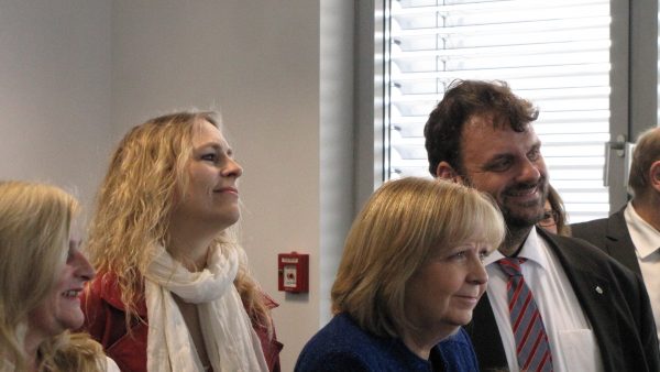 Brigitte Dmoch-Schweren MdL, Dagmar Andres MdL, Hannelore Kraft MdL und Guido van den Berg MdL