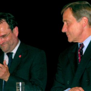 Bernhard Hadel und Wolfgang Clement