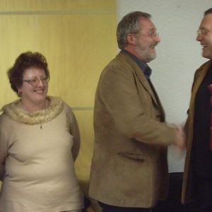 Ingpeer Meyer gratuliert Hardy Fuß