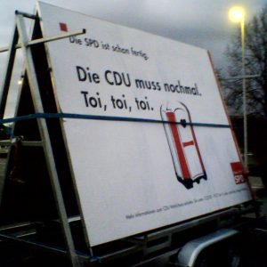 Und die CDU muss noch einmal ...