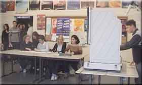 Ein Klassenraum bei der Juniorwahl