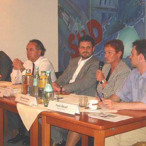 Diskussionsrunde zum Thema: "Medien und Politik."