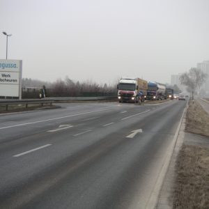 Werkseinfahrt Degussa an der K 27