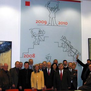 Motivationsposter im SPD-Sitzungssaal im Kreishaus Bergheim