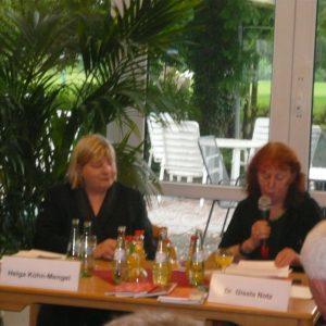 Helga Kühn Mengel und Dr. Notz