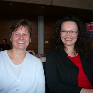 Andrea Nahles, MdB mit Franziska Grafe, Stadträtin aus Brühl
