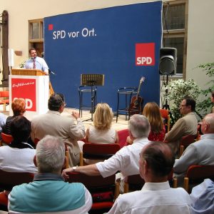 Guido van den Berg bei der 140 Jahr Feier auf Schloß Bedburg