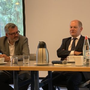 Dietmar Nietan MdB und Finanzminister Olaf Scholz
