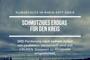 Sharepic Energielieferungen: Mit Stimme der GRÜNEN wird nur eine Miniquote für sauberen Wasserstoff eingeführt