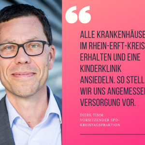 Dierk Timm: Krankenhäuser erhalten und Kinderklinik ansiedeln