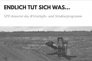 Überschrift: Endlich tut sich was, SPD bewertet das WSP
