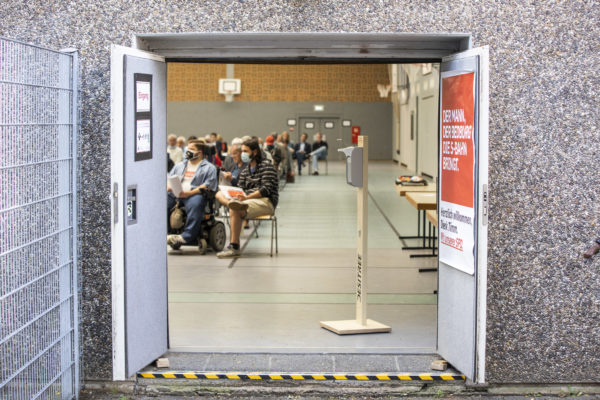 Blick in die Bedburger Turnhalle