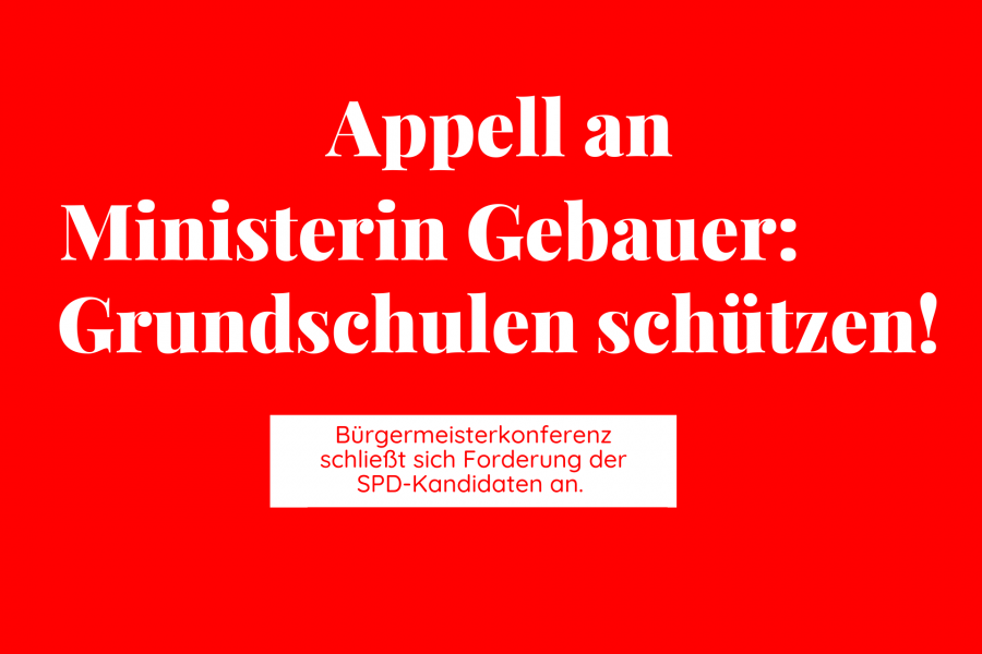 Titelbild zur Forderung der Bürgermeister, an Gundschulen wieder doppelte PCR Test anzubieten, was die SPD schon lange fordert.