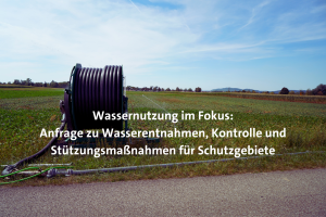 Bewässerungsanlage auf Feld